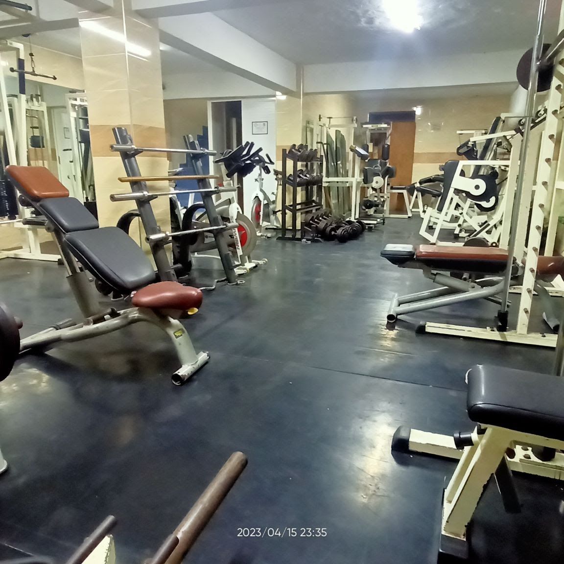 Salle de musculation du club